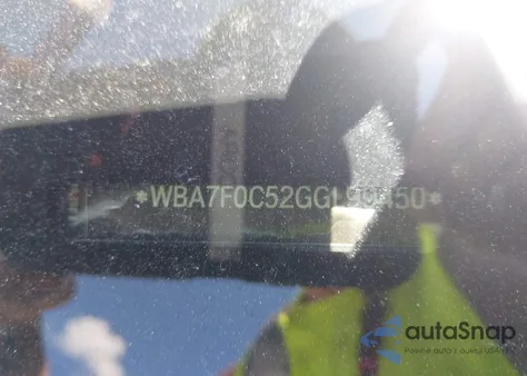 2016 BMW 750I I z USA, uszkodzony, nr VIN WBA7F0C52GGL99450